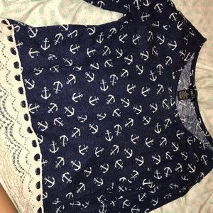 anchor navy blue and white